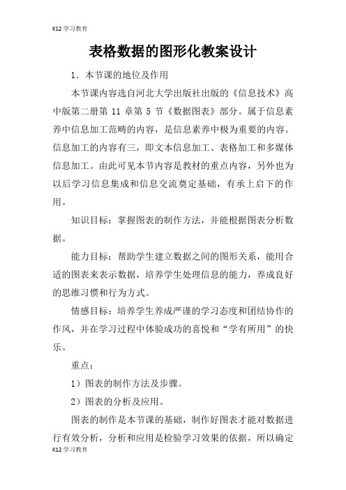 【K12学习】表格数据的图形化教案设计