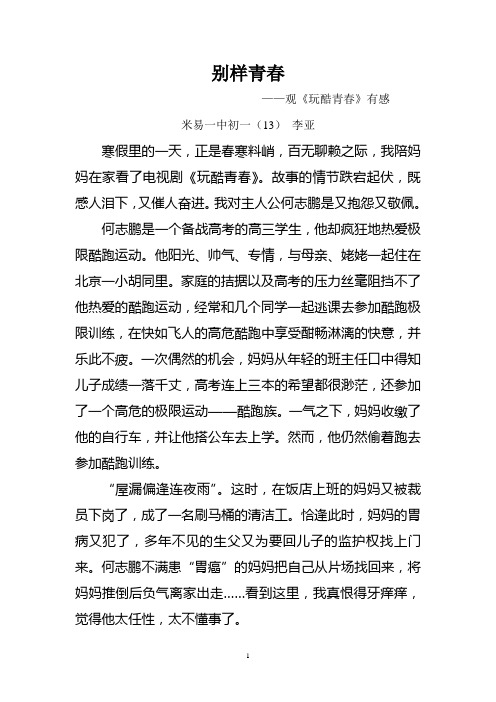 别样青春