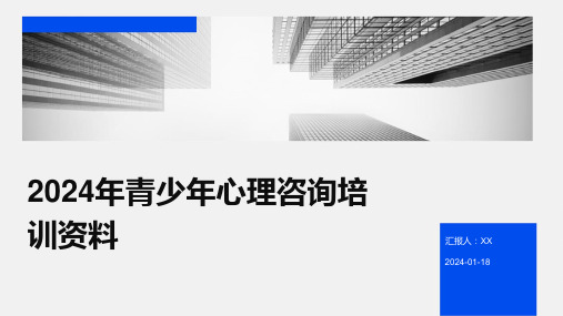 2024年青少年心理咨询培训资料