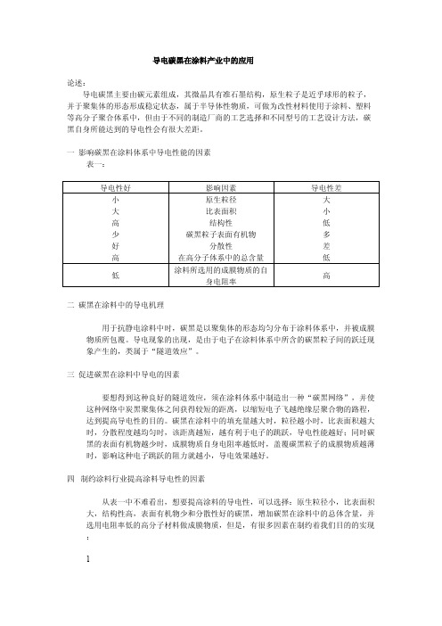 导电碳黑在涂料产业中的应用论述-山东汇百川新材料有限公司