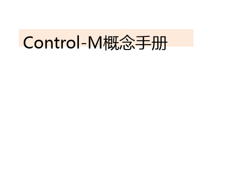 Control-M基本概念手册