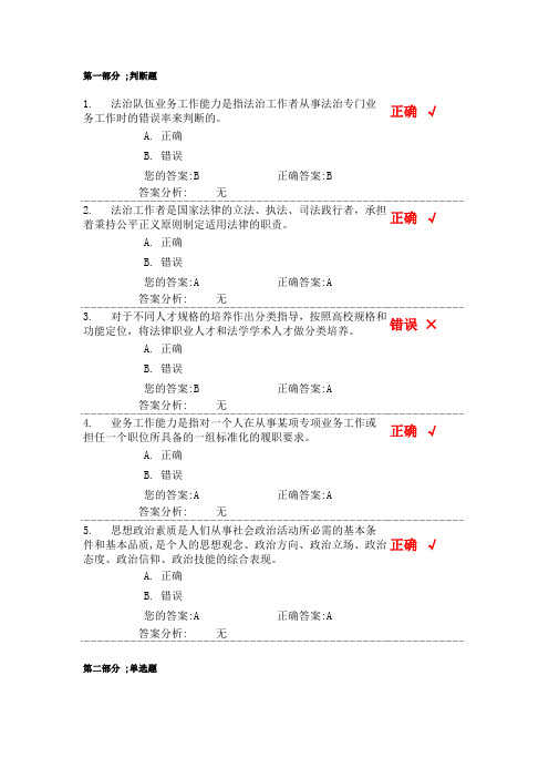 十八届四中全会精神解读之六――加强法治工作队伍建设,创新法治人才培养机制(下)