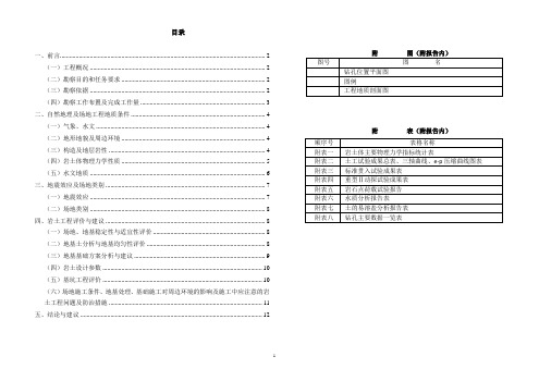 污水处理厂勘察报告