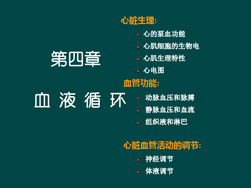 心血管生理学PPT课件