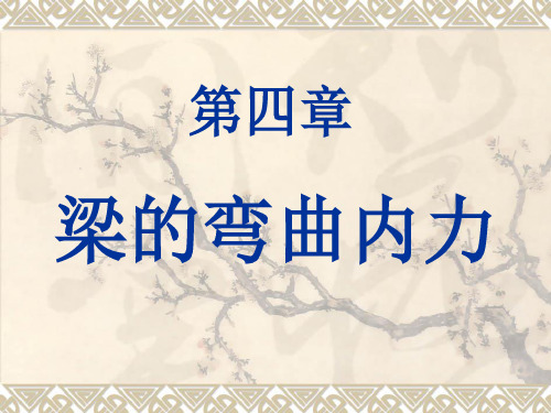 材料力学 第四五章弯曲内力应力