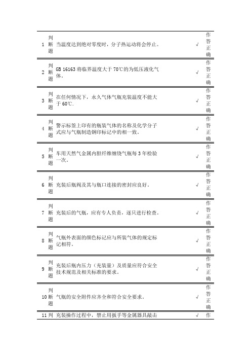 车用气瓶充装P5上机考试题-第8套(含答案)