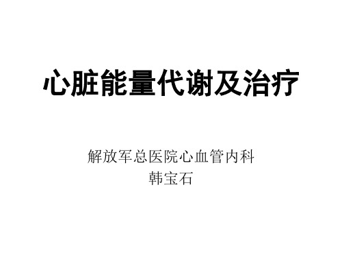 心脏能量代谢特点及治疗-301韩宝石