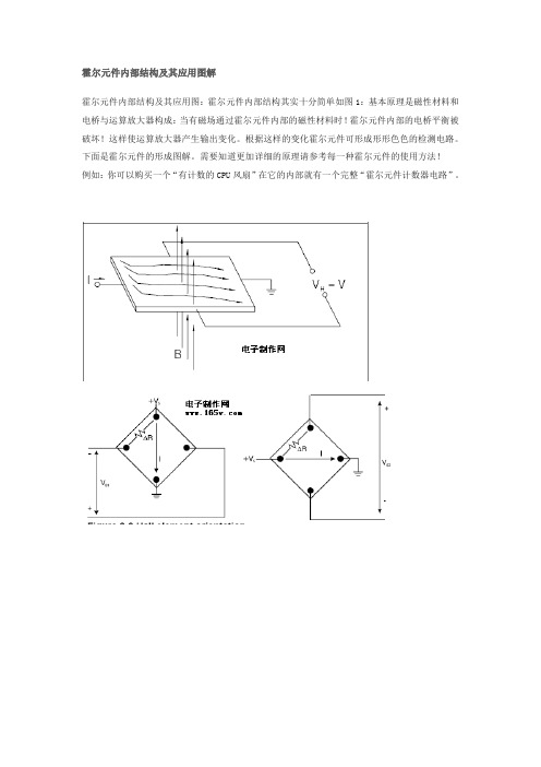 霍尔元件内部结构及其应用图解