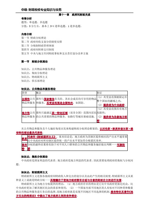 2020年中级经济师第十一章