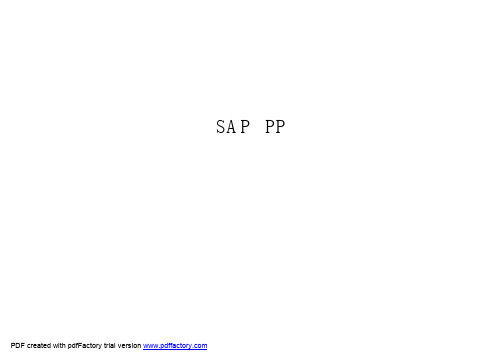 SAP-PP-定义生产计划参数文件