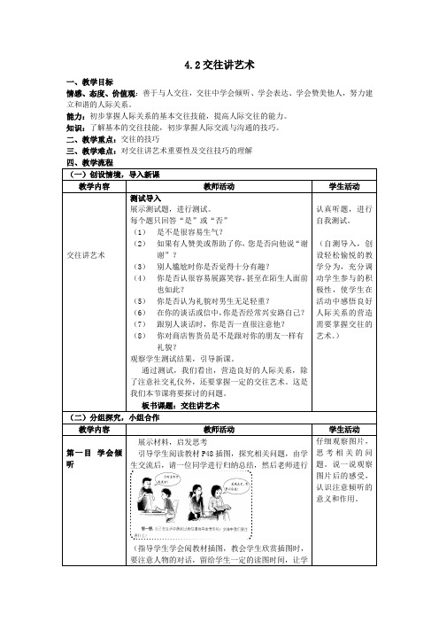 4.2交往讲艺术