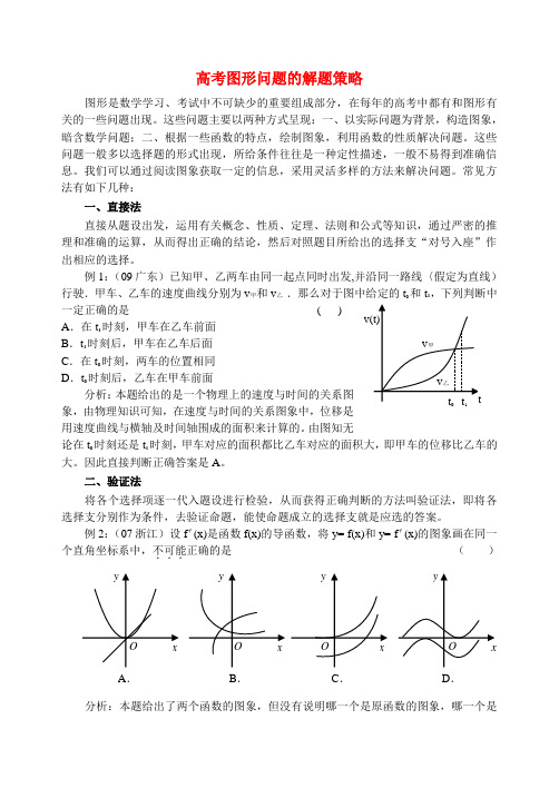 高考数学 图形问题的解题策略