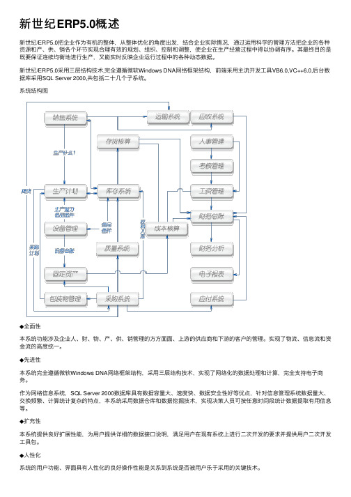 新世纪ERP5.0概述