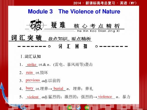 2014·新课标高考总复习·英语Book 3 板块五 Modules 3