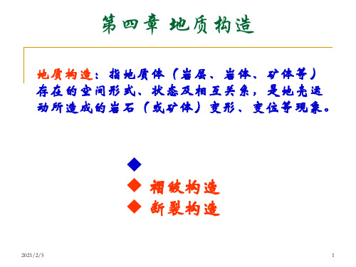 04地质构造-单斜构造精品PPT课件