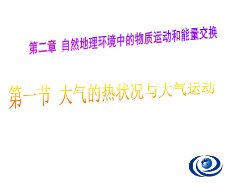 中图版地理必修一课件：2.1大气的热状况与大气运动共20张PPT)