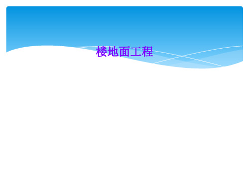 楼地面工程