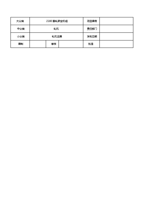 轧机主操操作