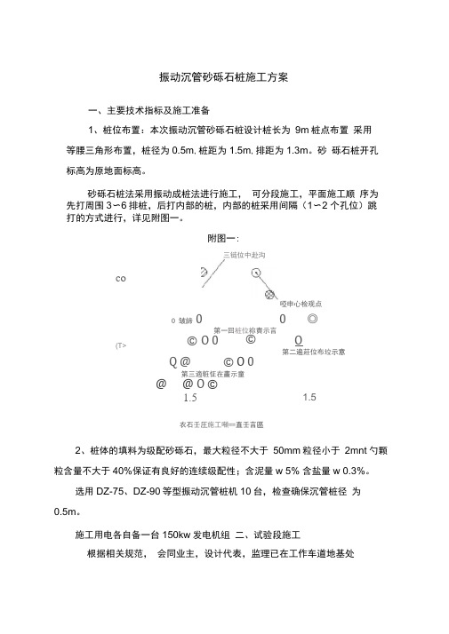 振动成管砂砾石桩施工方案详解