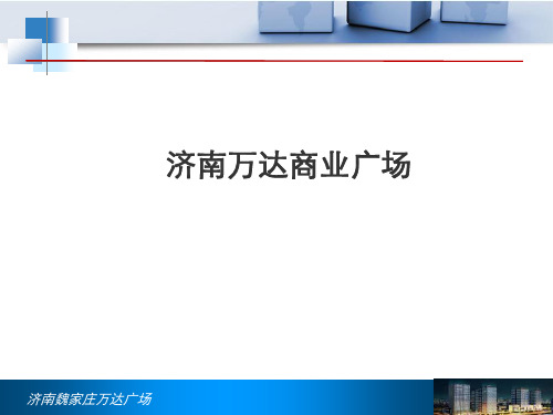 济南万达商业广场项目分析报告