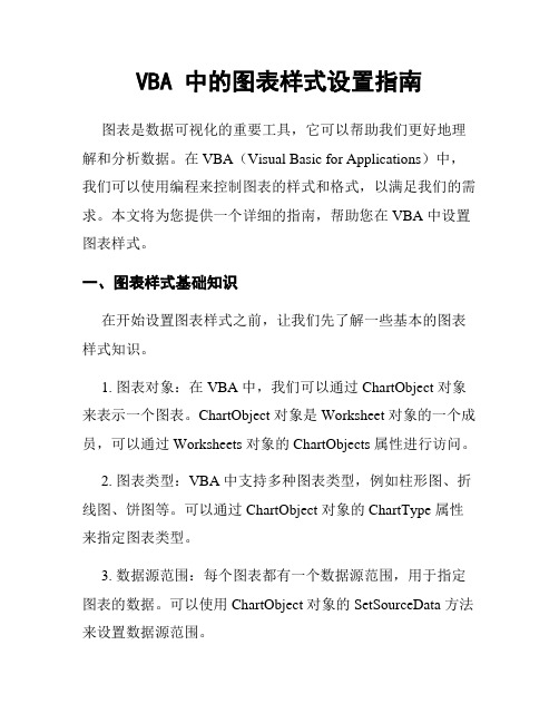 VBA 中的图表样式设置指南