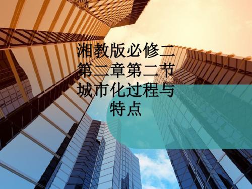 湘教版必修二第二章第二节城市化过程与特点_ppt课件