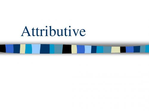 Attributive Clause 2