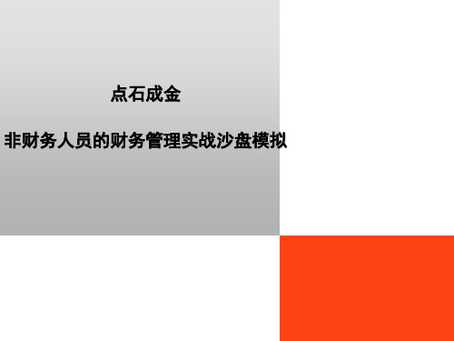 沙盘-非财务人员的财务管理_实战沙盘模拟