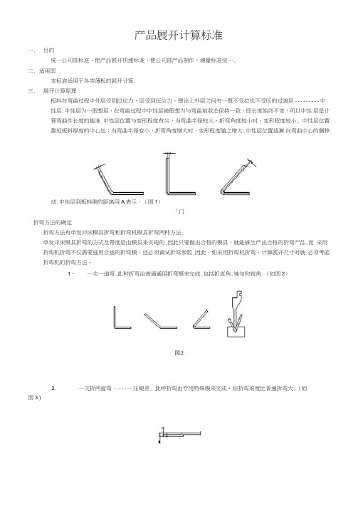 折弯展开计算标准[详]