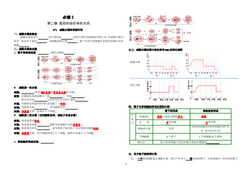 高一生物暑期校本作业之新课预习