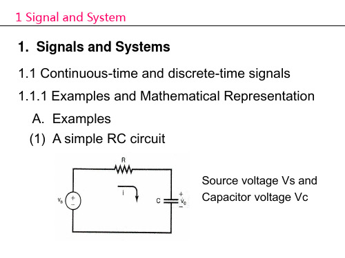 电子科大信号系统英文课件Chapter1 SignalandSystem-B