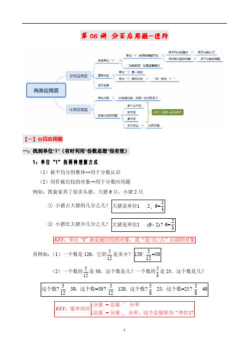 六年级下册数学试题-能力提升:第06讲 分百应用题进阶(解析版)全国通用