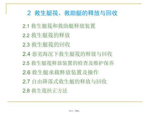 2-救生艇筏、救助艇的释放与回收