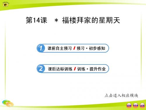 人教版七年级语文下册 《福楼拜家的星期天》课件