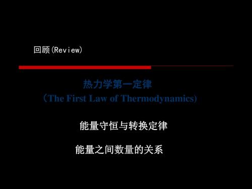 热力学第一定律TheFirstLawofThermodynamics 共66页