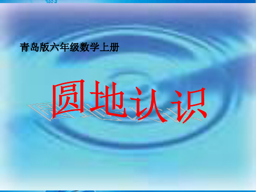 青岛版小学六年级数学上册5圆的认识公开课PPT课件