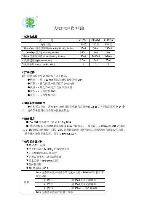 DNA Gel-extraction ki(中文)