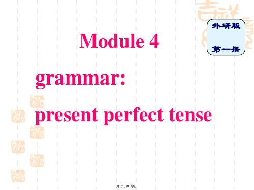 B1module4grammar现在完成时课件(共17张)