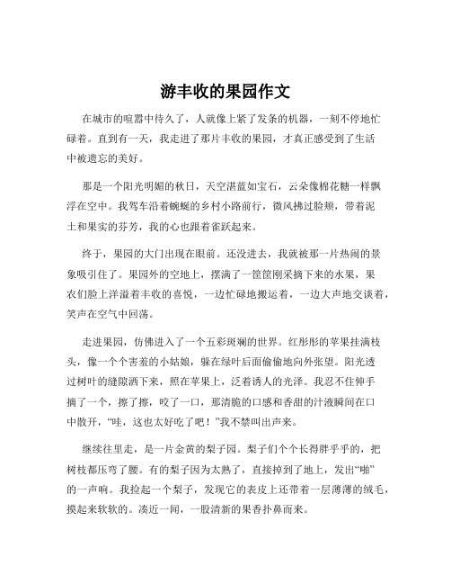 游丰收的果园作文