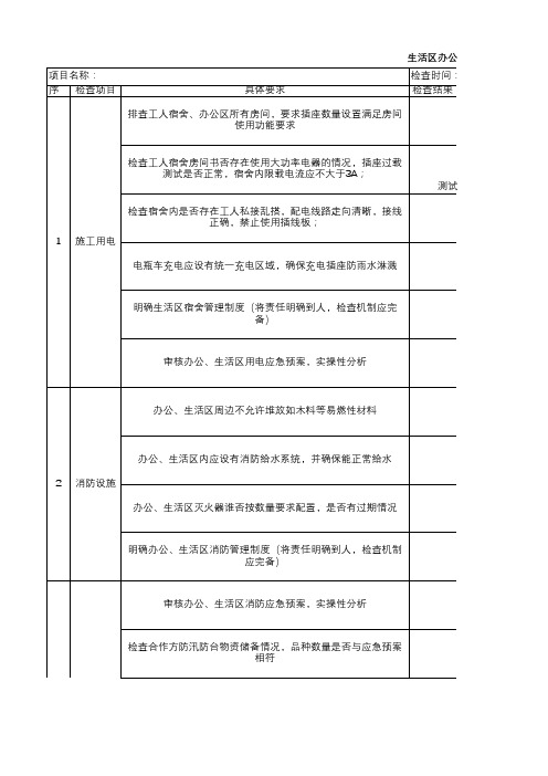 防汛防台专项检查表 