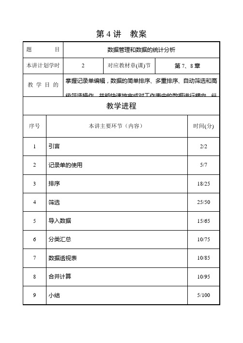 Excel第4讲