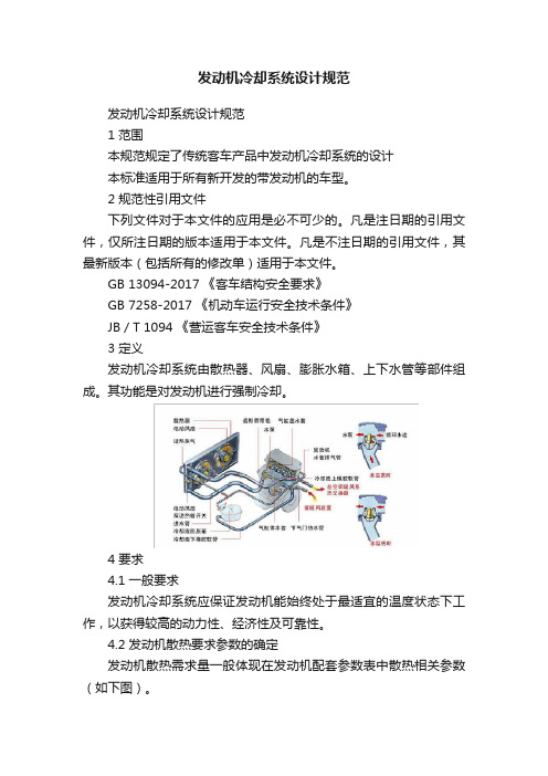 发动机冷却系统设计规范