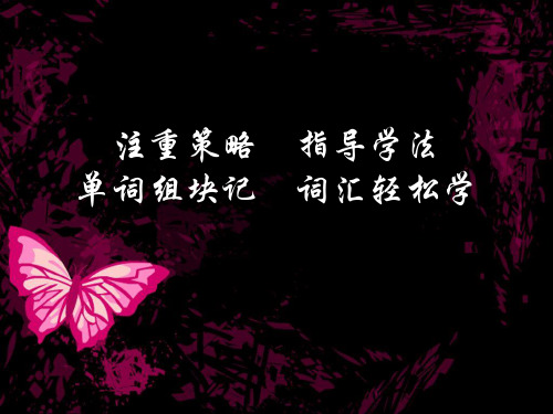 单词组块记词汇轻松学