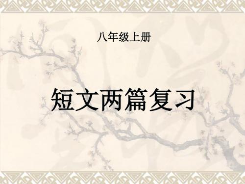 22短文两篇复习