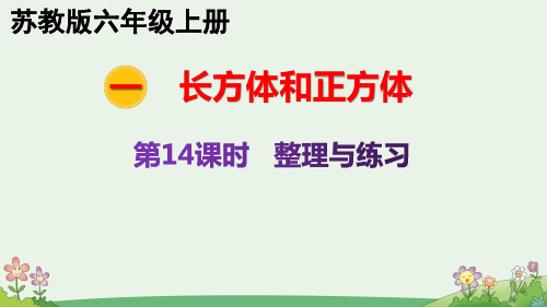 1.14 整理与练习 苏教版六年级上册数学 教学课件