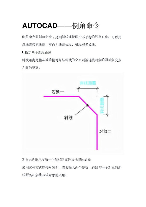 AUTOCAD——倒角命令