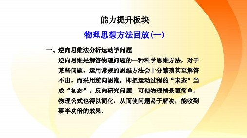 2020高中物理总复习物理思想方法回放(一)精品ppt课件