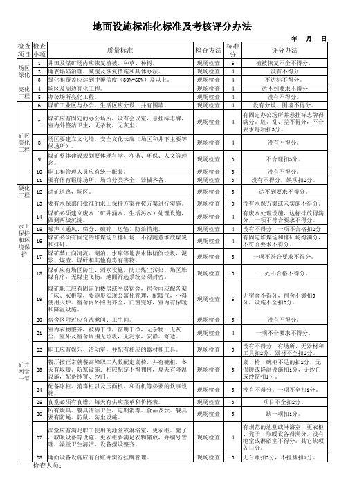 地面设施标准化