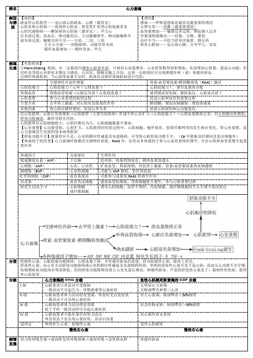 西医综合循环系统总结(包括内科外科病理)