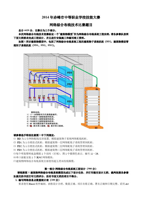 网络综合布线比赛技能题(新)